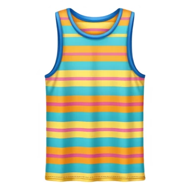 colorful patterned sleeveless t-shirt sticker
