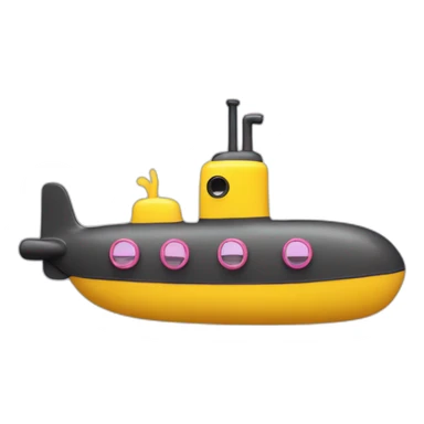kawaii-yellow-submarine sticker