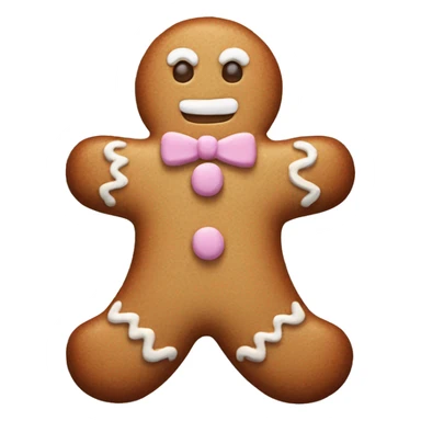 Pastel gingerbread man sticker