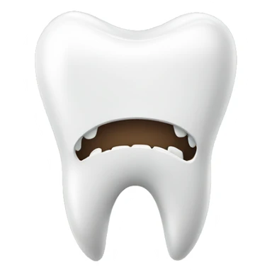 Tooth with a brace on it sticker