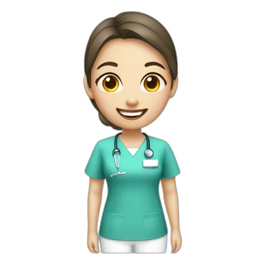 young female dentistry student sticker
