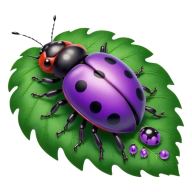 purple lady bug on leaf
























































 sticker