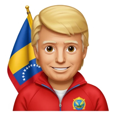 DONALD TRUMP CON EL CHANDAL DE MADURO sticker