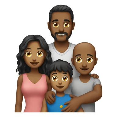 Familia de 5 sticker