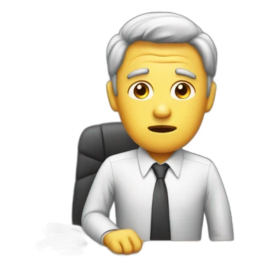 businessman is worried sticker