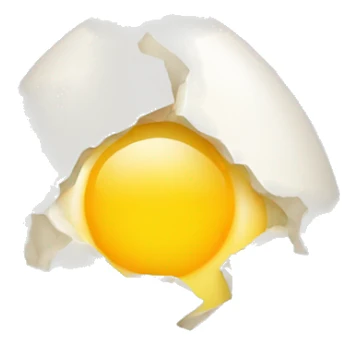 egg with crack sticker