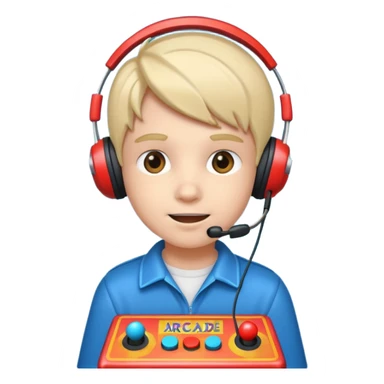 Retro Arcade Kid sticker