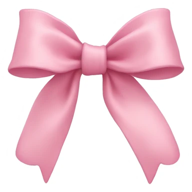 light pink bow on light pink bow sticker