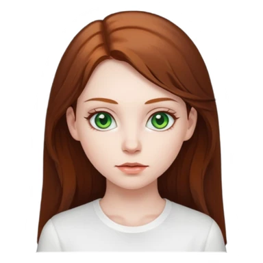 Girl green eyes won’t her clothes  sticker