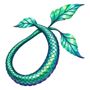 green aqua coloured siren tail only sticker