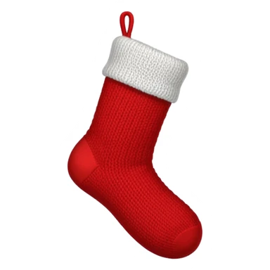 Christmas red sock sticker