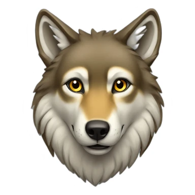 A Brazilian Wolf sticker
