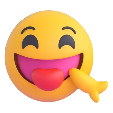 cute, happy, bodyless round 3D emoji sending kiss, peck motif, romantic, transparent background, 512x512 px sticker