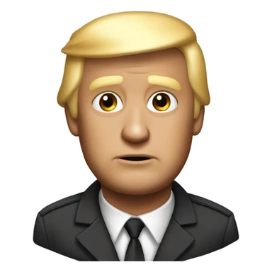 super realistic Donald Trump in prison uniform sticker