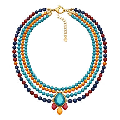 multicolored necklace sticker