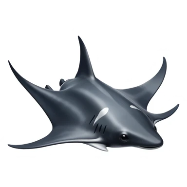 Manta ray sticker
