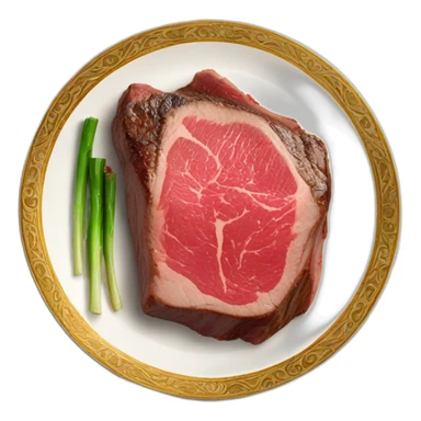 The best Wagyu steak on a fancy plate  sticker