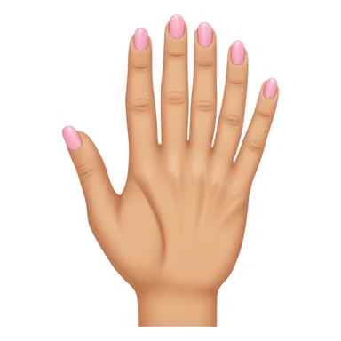Hand with Index, Middle, and Pink out straight with ring finger bent in tight sticker