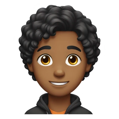 Moroccan boy, straight short hair with Bernese mountain dog sticker