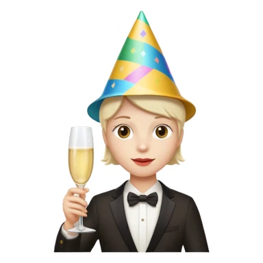 sad party person sticker