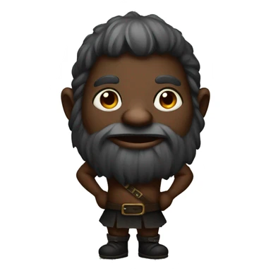 Black dwarf with body sticker