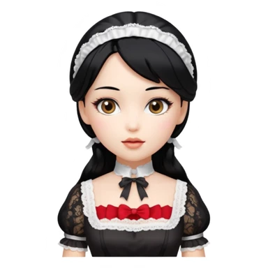 Erotic Sex doll maid  sticker