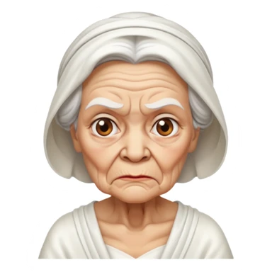 aggressive old lady in wedding  sticker