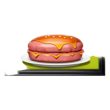  paris art city SPAM meat jeff koons style sculpture arty landscape  sticker