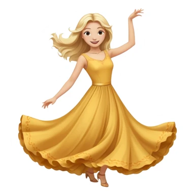 dancing woman sticker
