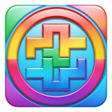 A rainbow swast sticker