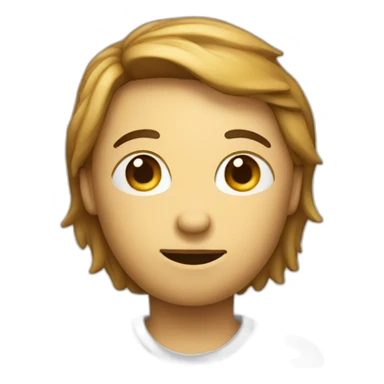 a person thinking wit question mark sticker