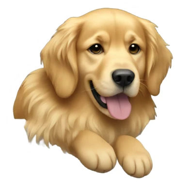 golden retriever in a car sticker