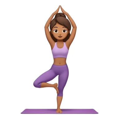 Latina-woman-doing-yoga-tree-pose sticker