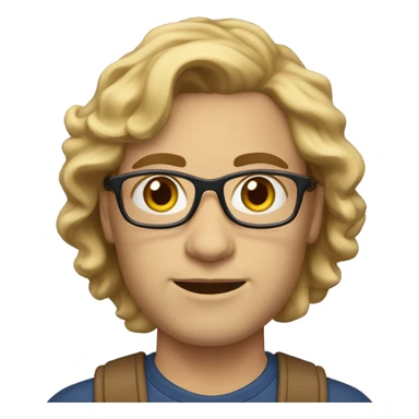 A colombian teacher, about 37 years old, wavy brown blond hair sticker