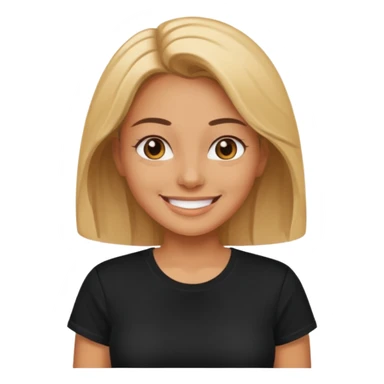 beach woman with black t shirt sticker