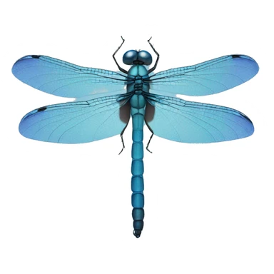 blue dragonfly sticker