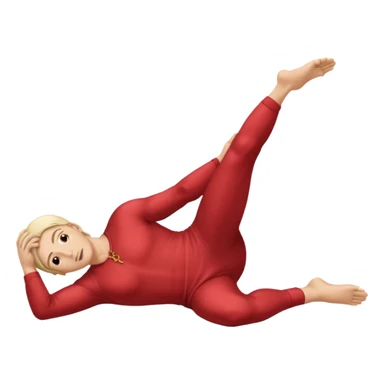fullbody apostle in prone pose, better human anatomy, clear prone position sticker