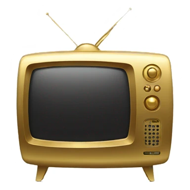 gold tv sticker