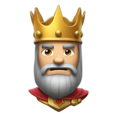 The king of clash royal sticker
