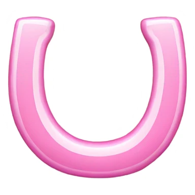 Horseshoe pink  sticker