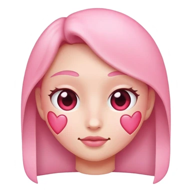 heart face sticker