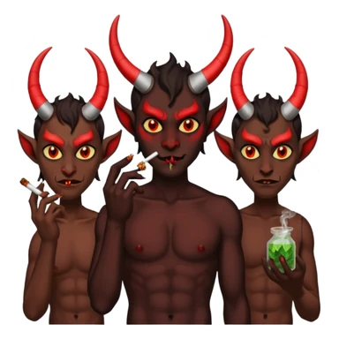 Demons smoke weed sticker