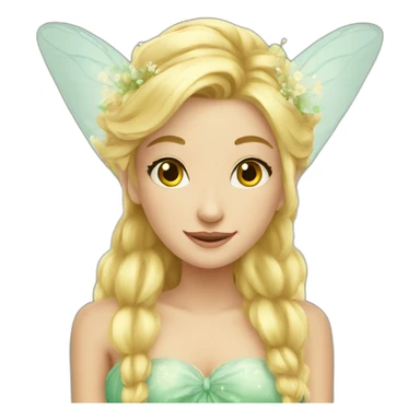 Beautiful blonde fairy  sticker
