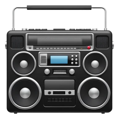 minimalistic boombox sticker