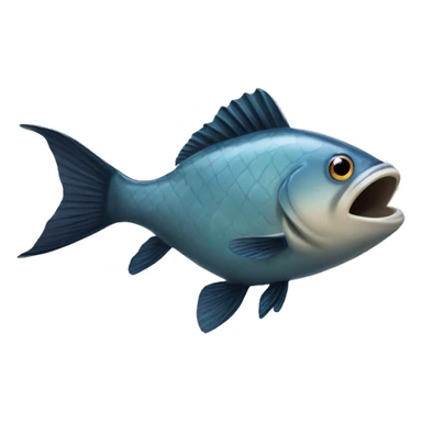 A fish that is a little silly sticker