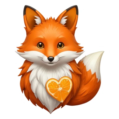 Zorrito con ajos de corazon sticker