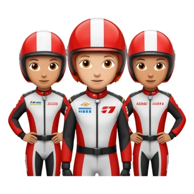 red haired racers sticker