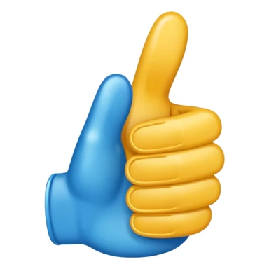 thumbs up emoij, make the thumb super long sticker