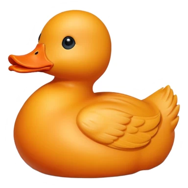 Seal stamp with orange duck sticker