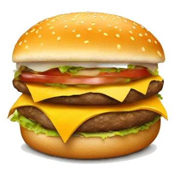 a pencil in a cheese burger  sticker